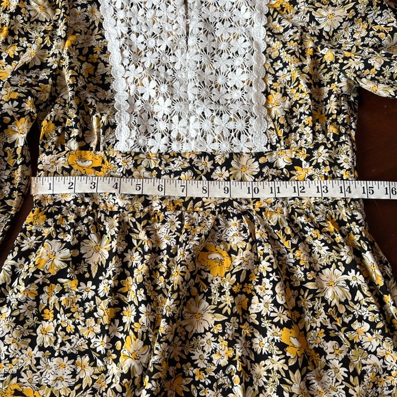 ELLISON High-Neck Ruffled Smock Mini Dress | S - Picture 7 of 11